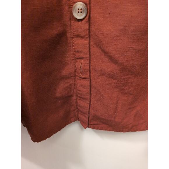 Junarose Terracotta Sleeveless Button-Front Midi Dress Summer Coastal Cowgirl - Picture 3 of 5